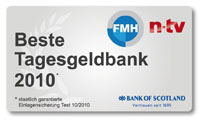 FMH - Bank of Scotland Beste Tagesgeldbank 2010