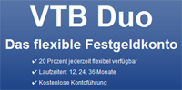 VTB Duo - das flexible Festgeldkonto