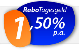RaboTagesgeld mit 1,50% Zinsen p.a.