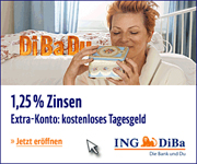 ING-DiBa Extra-Konto mit bis zu 1,25% Zinsen p.a. für Neukunden